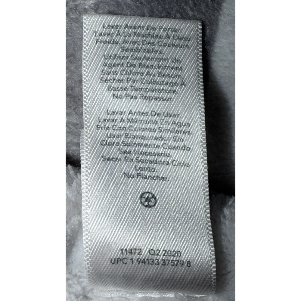 Carter's Baby Blanket Gray White Stripe Soft Lovey Plush Panda 2020